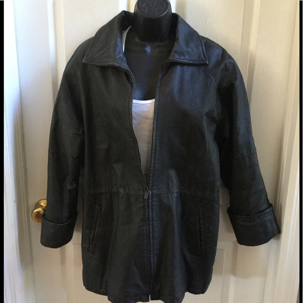 Vintage women’s Mark Reed Leather Jacket size M
